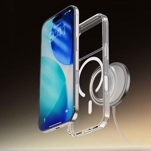 Rock Crystal Shield Serijos Magnetinis Dėklas Iphone 17 Pro permatomas