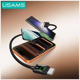 Laidas USAMS U92 18W USB-C į USB-A 1.2m juodas