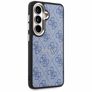 Guess dėklas 4G Embossed Ring MagSafe skirtas Samsung Galaxy S26 mėlynas