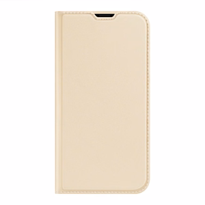 DUX DUCIS Skin Pro knygos stiliaus dėklas telefonui iPhone 13 mini (m) - auksinis (m)