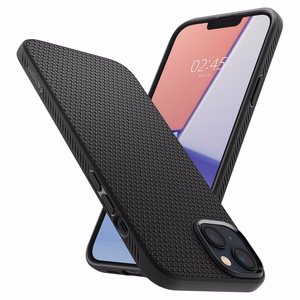 Spigen Liquid Air dėklas iPhone 14 – matinis juodas