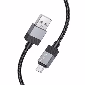 Kabelis USB A į Micro USB Hoco 2,4A 1 m X110 juodas