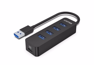 UNITEK H1117A aktyvus USB-A šakotuvas 4x USB-A 3.1, 10W