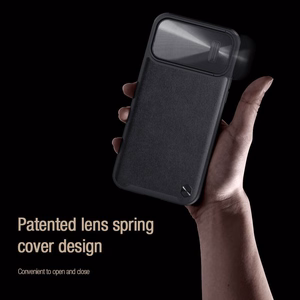 Nillkin CamShield S odinis dėklas telefonui Iphone 14 Pro juodas