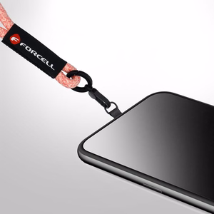 FORCELL F-DESIGN R10X40 riešo telefono virvelė su reguliuojamu ilgiu (maks. 20cm kilpoje) rožinė balta