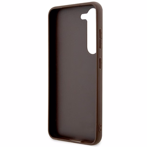 Guess GUHCS23S4GMGBR S23 S911 rudas/rudas kietas dėklas 4G Big Metal Logo