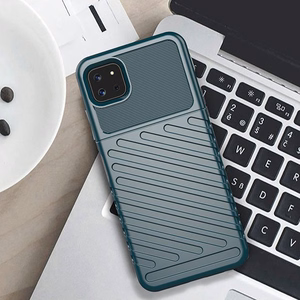 Thunder dėklas telefonui lankstus tvirtas atsparus TPU dėklas Samsung Galaxy A22 5G mėlynas