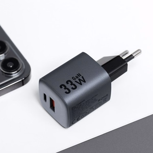 Įkroviklis Forcell F-Energy (1xUSB-C;1xUSB 3A 33W) juodas