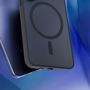 3mk Smoke Magnetinis dėklas telefonui iPhone 17 Pro - juodas pusiau skaidrus