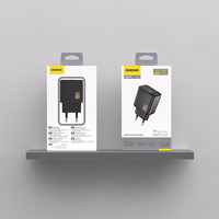 Dudao A27TEU PD 30W GaN USB-A USB-C Wall Įkroviklis - Juodas