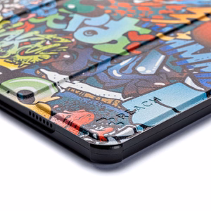 Dėklas Reach Smart Leather Samsung X210/X215/X216 Tab A9 Plus 11.0/X230/X235/X236 Tab A11 Plus 11.0 graffiti