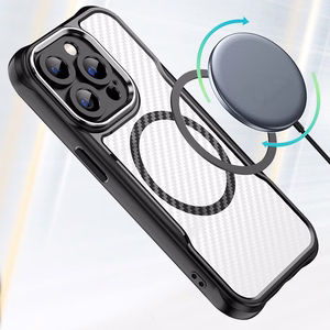 Defender Carbon Mag dėklas for iPhone 16 Pro Max 6,9" juodas