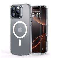 ESR Classic Hybrid Halolock Magnetinis dėklas telefonui + grūdintas stiklas iPhone 16 Pro Max - pusiau skaidrus