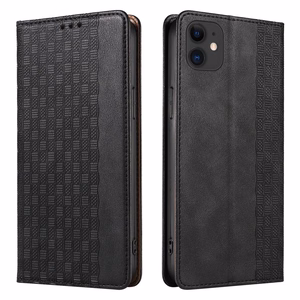 Magnetinis dirželio dėklas iPhone 12 piniginė + mini pakabukas juodas