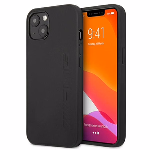Mercedes AMG odinis karšto spaudimo dėklas iPhone 13 / 14 / 15, juodas