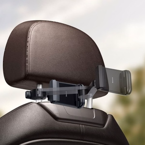 Automobilinis laikiklis Baseus BackSeat Holder juodas (belaidis įkrovimas 15W) (ne magnetinis / automobilio sėdynei)