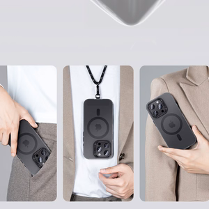 Benks magnetinis Lucid Armor dėklas (B066) Iphone 16 Pro Max telefonui juodas (su kameros valdymo mygtuku)
