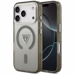 GUESS чехол IPHONE 17 Pro совместимый с MagSafe GUHMP17LHGTMLCGA (IML Gradient W/ Triangle Logo) хаки