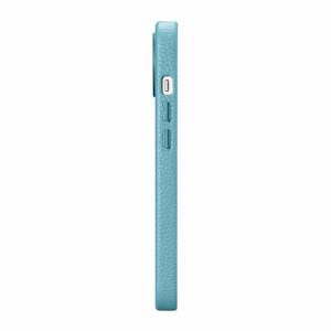iCarer Litchi Premium odinis dėklas iPhone 14 Plus Magnetinis odinis dėklas su MagSafe Žalias (WMI14220711-GN)