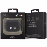 BMW BMAPWMPUCA2 AirPods Pro dėklas juoda/juoda Anglies Dvigubas Metalinis Logotipas