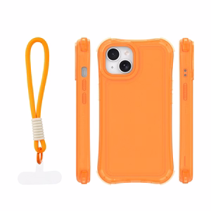 Safepop dėklas su dirželiu skirtas iPhone 13 6,1" oranžinis