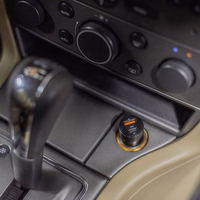 Forever CC-06 PD QC automobilinis įkroviklis 1x USB-C 1x USB 20W juodas + USB-C - USB-C kabelis 60W