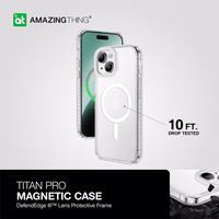 Amazing Thing Titan Pro Magnetinis dėklas telefonui 10FT IP156.7TMCL Iphone 15 Plus skaidrus