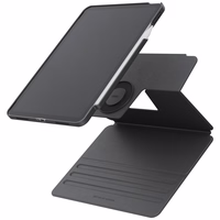 Uniq Rovus Snapmount Magnetinis 360 Sukamas Nuimamas dėklas iPad 11" 2025 / iPad 10.9" 2022 (10-os kartos) - pilkas