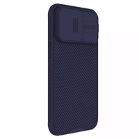 Nillkin CamShield Pro PC+TPU dėklas telefonui Iphone 15 Pro violetinis