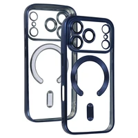 Metalinis Magsafe dėklas iPhone 17 Pro Max mėlynas