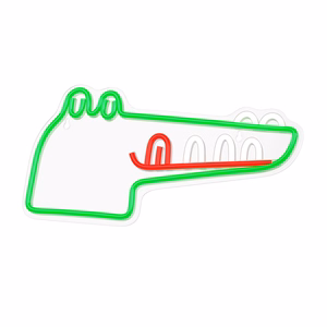 Neon PLEXI LED JURASSIC CROC žalias FLNJ03 Forever Light