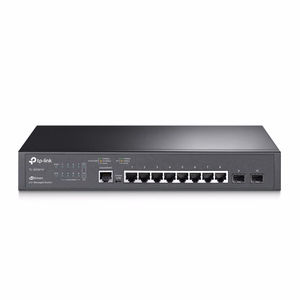 TP-Link JetStream TL-SG3210 tinklo komutatorius Valdomas L2/L3 Gigabit Ethernet (10/100/1000) 1U Juoda