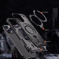 Hybrid Armor Trendy dėklas telefonui su MagSafe iPhone 16 Pro Max - juodas