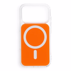 Dėklas, skirtas iPhone 18 Pro / 17 Pro: Clear Fusion Mag Cover, suderinamas su MagSafe, spalva – oranžinė