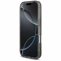 AMG Dvigubo sluoksnio permatomas dūminis magnetinis dėklas telefonui iPhone 17 Pro - juodas