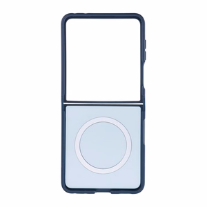 Tamsiai mėlynas „4sF-S Acrylic“ dėklas su „MagSafe“ palaikymu, skirtas „Samsung Galaxy Z Flip8“