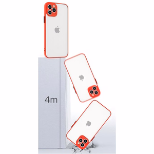 Milky Case silikoninis lankstus permatomas dėklas telefonui Samsung Galaxy A22 4G juodas