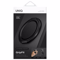 Uniq Gripfit Premium 360 magnetinis laikiklis su atrama – juodas / anglies juodas