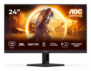 AOC G4 24G4HRE kompiuterio monitorius 60.5 cm (23.8") 1920 x 1080 pikselių Full HD LED juodas, raudonas