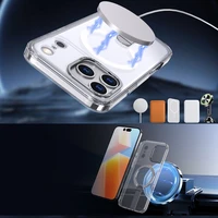 Hybrid Armor X Case for Samsung Galaxy S26 Ultra with Stand, Compatible with MagSafe - Transparent