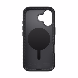 Speck Presidio2 Grip ClickLock & MagSafe dėklas, skirtas iPhone 17, „Black / Slate Gray / White“ spalvos