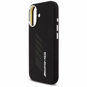 AMG silikoninis Oversize Rhombs MagSafe dėklas iPhone 17 - juodas