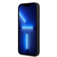 Dėklas telefonui iPhone 13 6.1 - juodas Silikoninė Logo plokštelė MagSafe