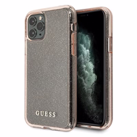 Guess GUHCN65PCGLPI iPhone 11 Pro Max rožinis kietasis dėklas Glitter