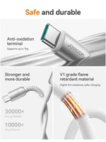 USB kabelis Joyroom S-A51 USB-C to USB-C 60W 1.2m pilkas