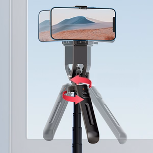 Blavec Selfie lazda Aluminium Fusion P-09 trikojis stovas + nuotolinio valdymo 1,8 metres (SSFP09-TRB18) juoda