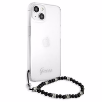 Guess GUHCP13SKPSBK iPhone 13 mini 5.4" Permatomas kietas dėklas Juodas Perlas