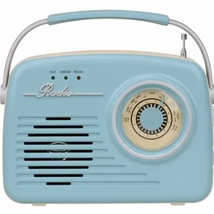 Setty Bluetooth garsiakalbis su radiju Retro P350 mėlynas