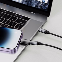 Tech-Protect UltraBoost Lightning (kištukas) / USB-C (lizdas) adapteris - juodas