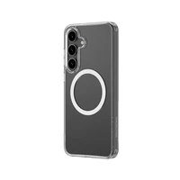 AmazingThing Minimal Mag dėklas su magnetiniu žiedu Samsung Galaxy S25+ - skaidrus